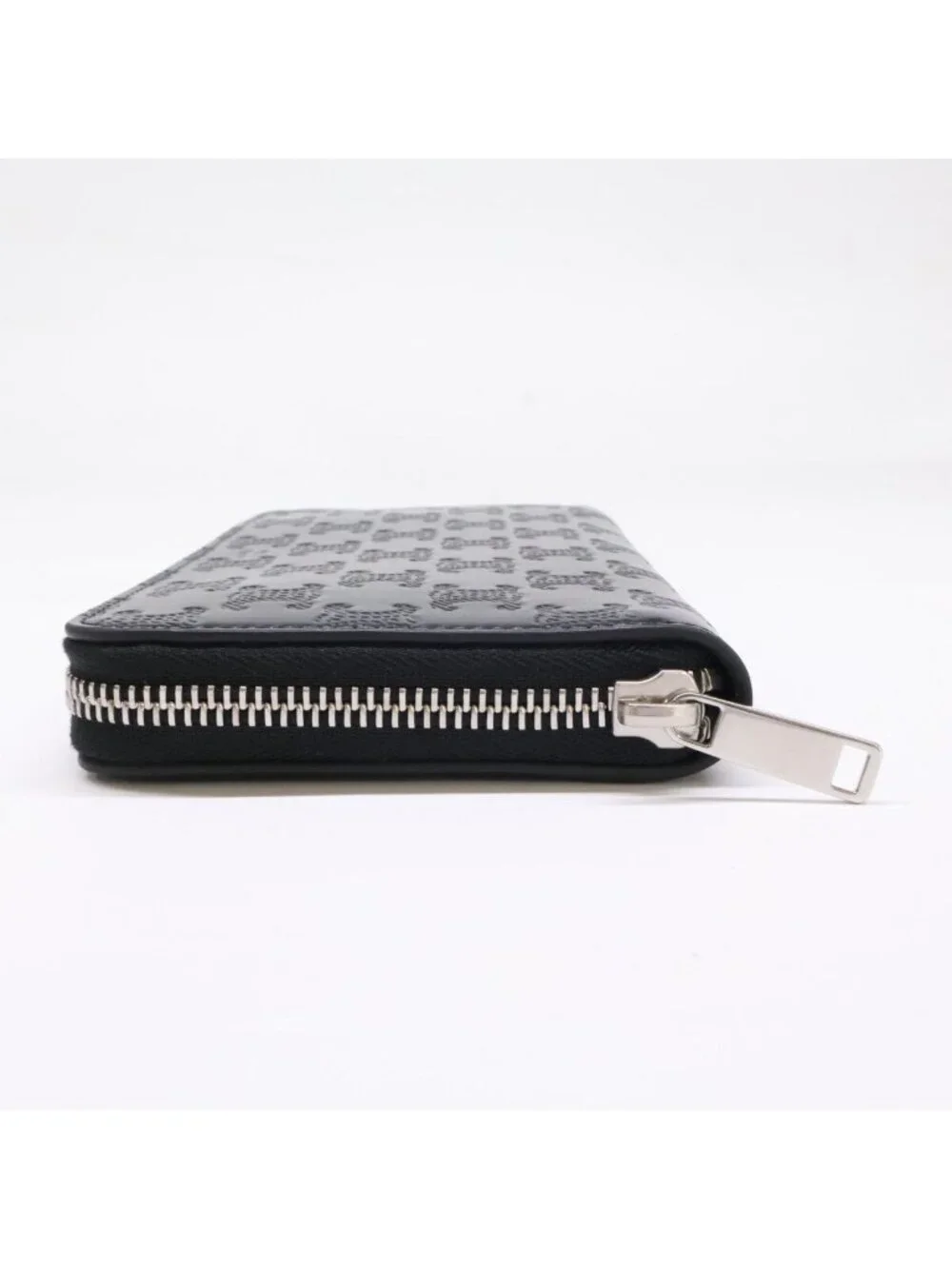 Celine Large Zip Wallet Triomphe Embossed Calfskin